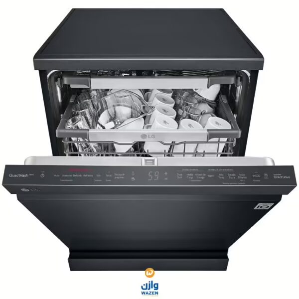 LG Dishwasher 60 cm 14 Person Black Steam Easy Rack DFC335HM - Image 2