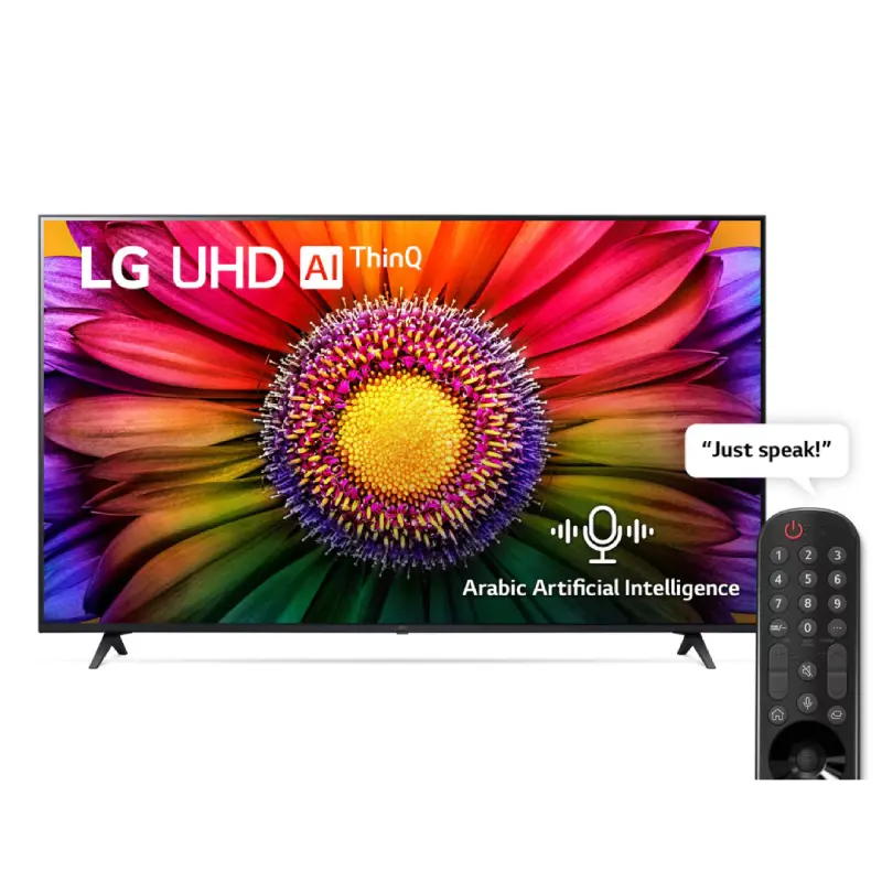 LG TV 65 Inches LED 4K Smart Magic Receiver Black 65UR80006LJ