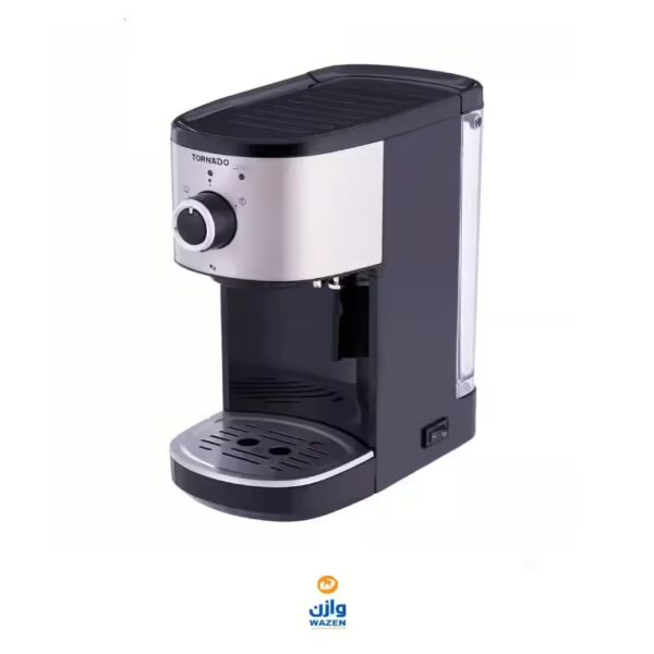 TORNADO Manual Espresso Machine 1450 Watt 1.2L Black x Stainless TCM14512ES - Image 2