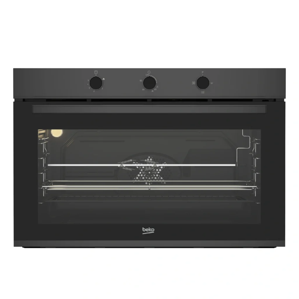 Beko Built-in Oven 90 cm 96 liters Gas Dark Stainless Steel BBWHT12104DS