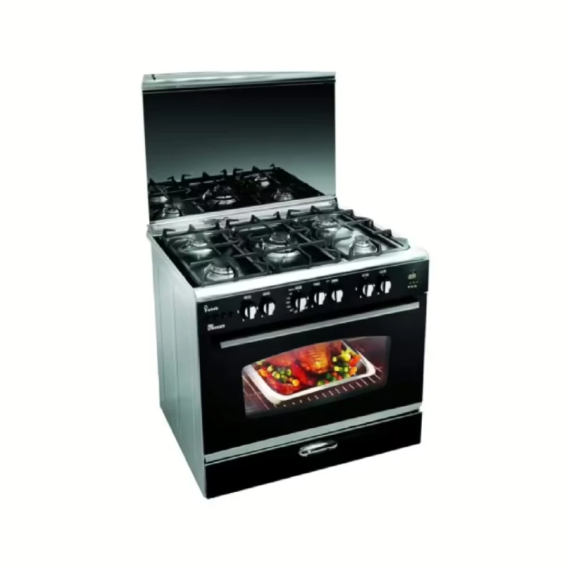 Unionaire I-Cook Gas Cooker 5 Burners Black C6090SSDC511IDSCS2W