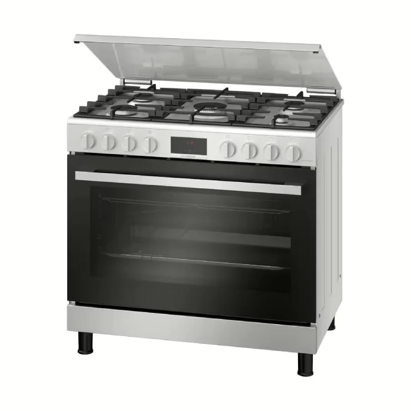 Bosch Gas Cooker 5 Burners Stainless Steel HGW3FSV50S