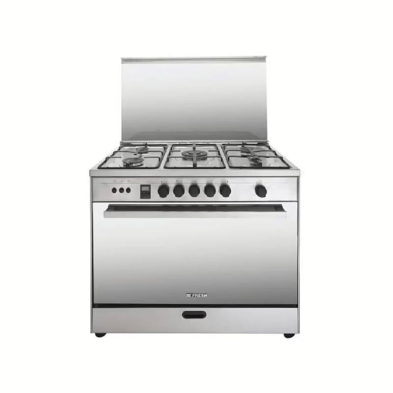 Fresh Rock Gas Cooker 5 Burners Safety Digital St 15559