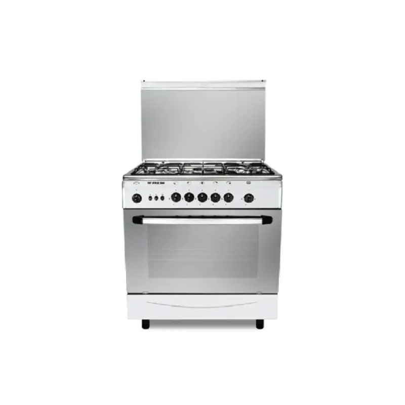 Fresh Cooker 5 Burners Forno Gas Stainless Steel 16608