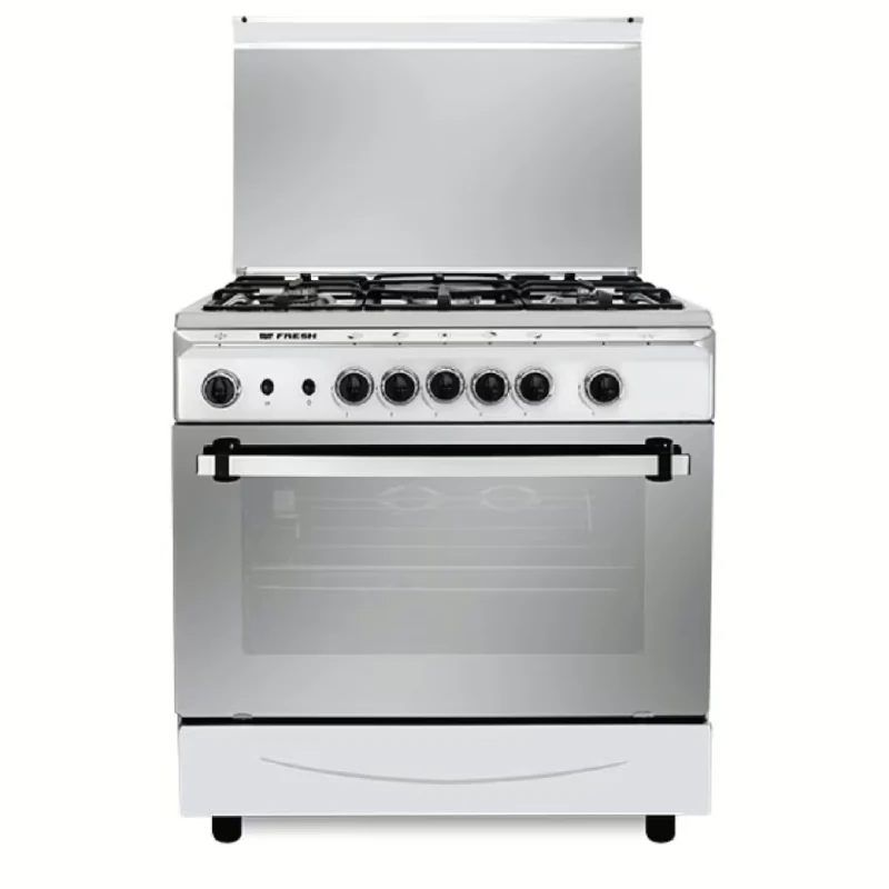 Fresh Italiano Gas Cooker 5 Burners Stainless Steel 16607