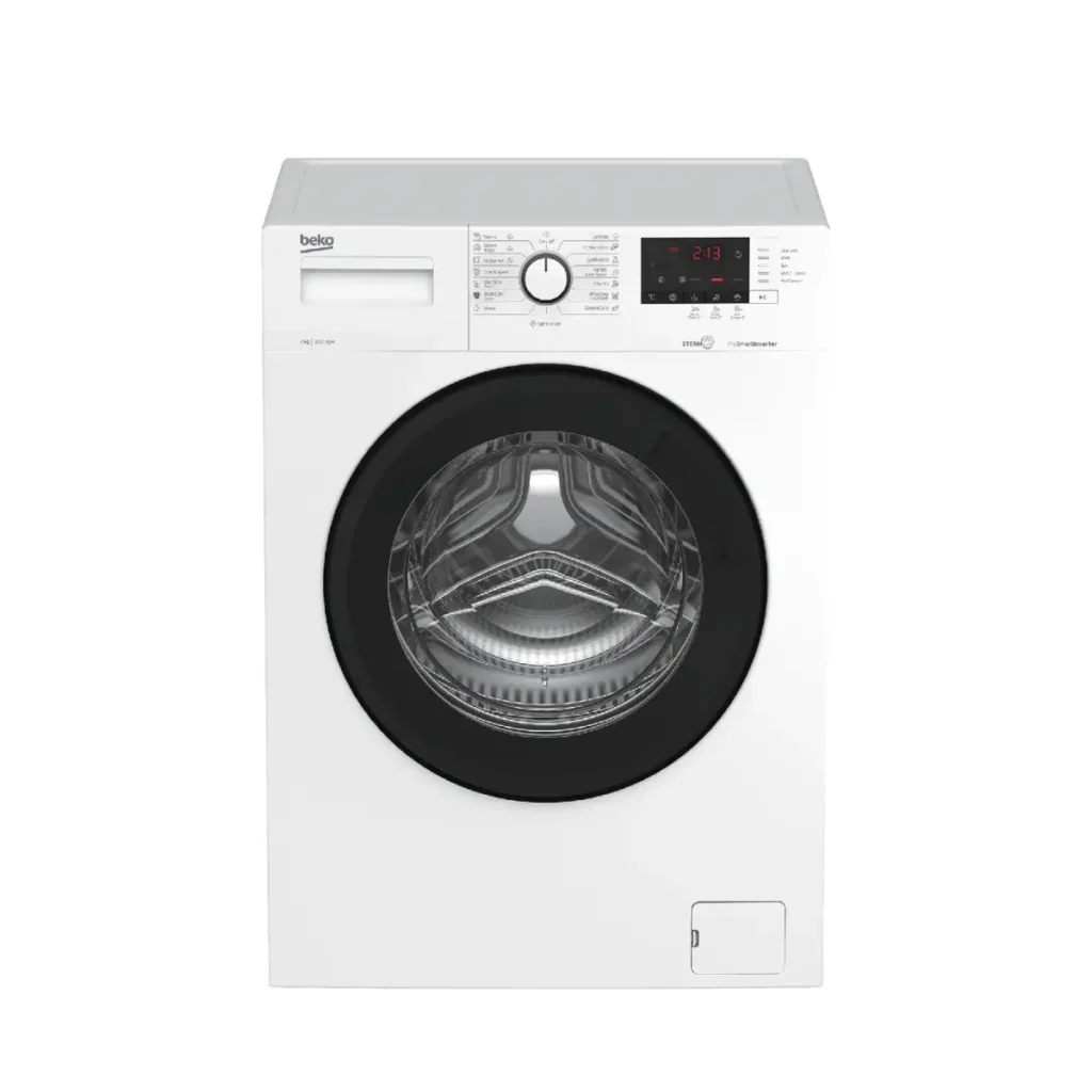 Beko Washing Machine 7 Kg Front Loading Steam Cure White WTV7512XWCI