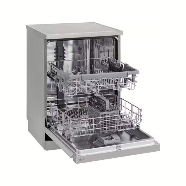 LG Dishwasher QuadWash Steam 14 Place Settings Silver DFC532FPE - Image 2