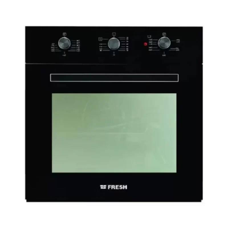 Fresh Built-in Oven 60 Cm Gas With Electric Grill Black 8877
