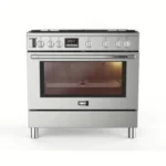 ZANUSSI TasteMax Cooker 5 Burners Gas Full Safety With Air Fryer Stainless Steel ZCG97326XA