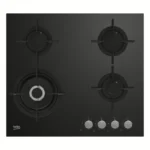 Beko Built-in Hob Gas 4 Burners Black HILW64222SE