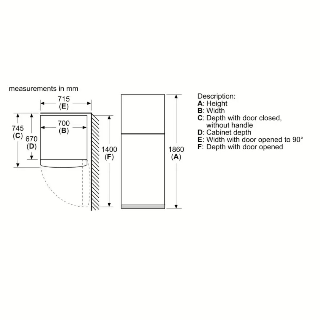 Bosch No Frost Refrigerator