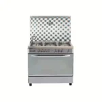 Royal Gas Light Cast Gas Cooker 5 Burners Stainless Steel With Fan NL90-C-SS-MV (2010275)