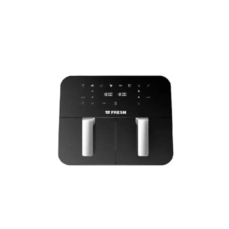 Fresh Air Fryer 9 Liters 2400 Watts 2 Drawers Black FAF-D2400B