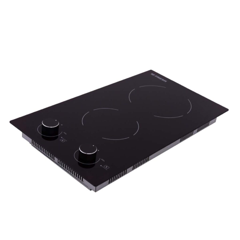 Fresh Built-In Electric Hob 2 Burners Black 13942