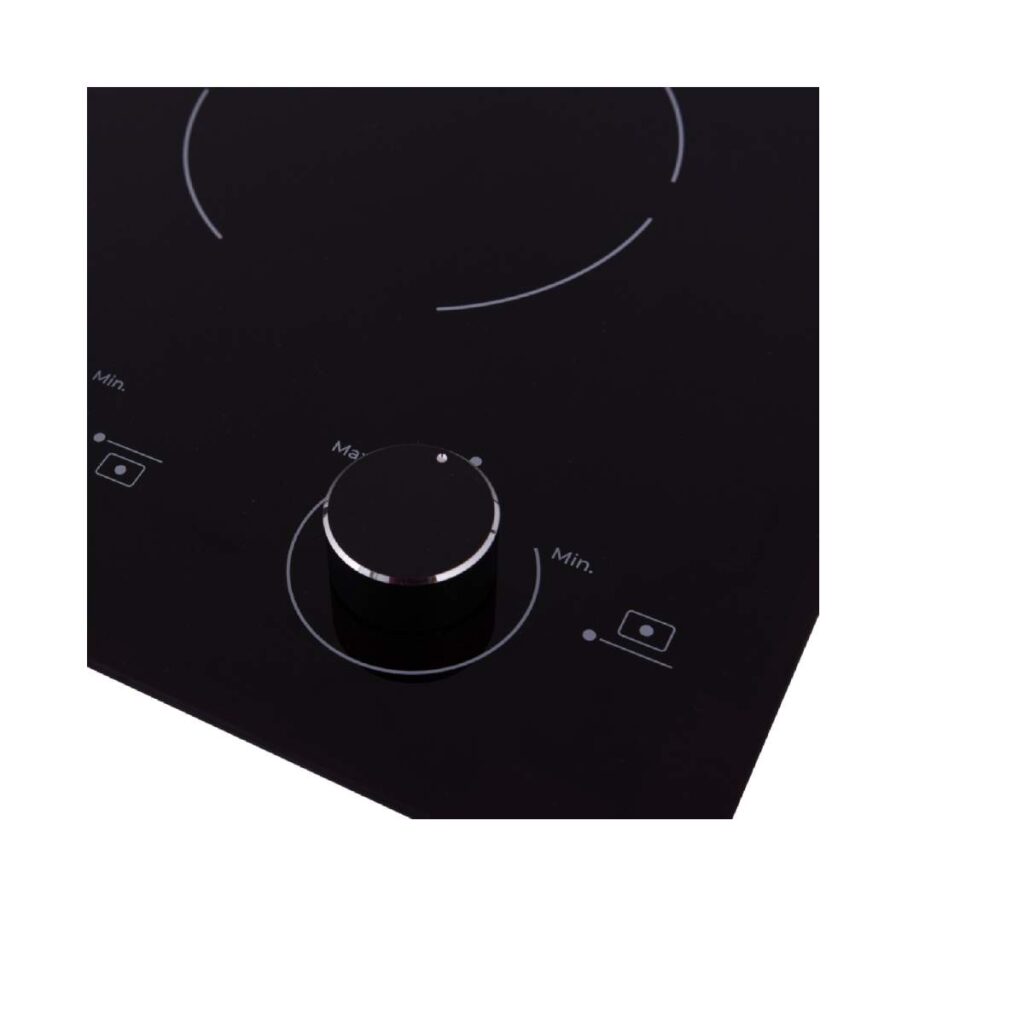 Fresh Built-In Electric Hob 2 Burners Black 13942