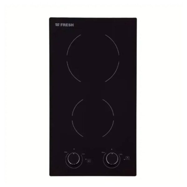 Fresh Built-In Electric Hob 2 Burners Black 13942