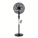 Tefal Silence Force Stand Fan 16 Inch Black With Remote Control VG4130EE