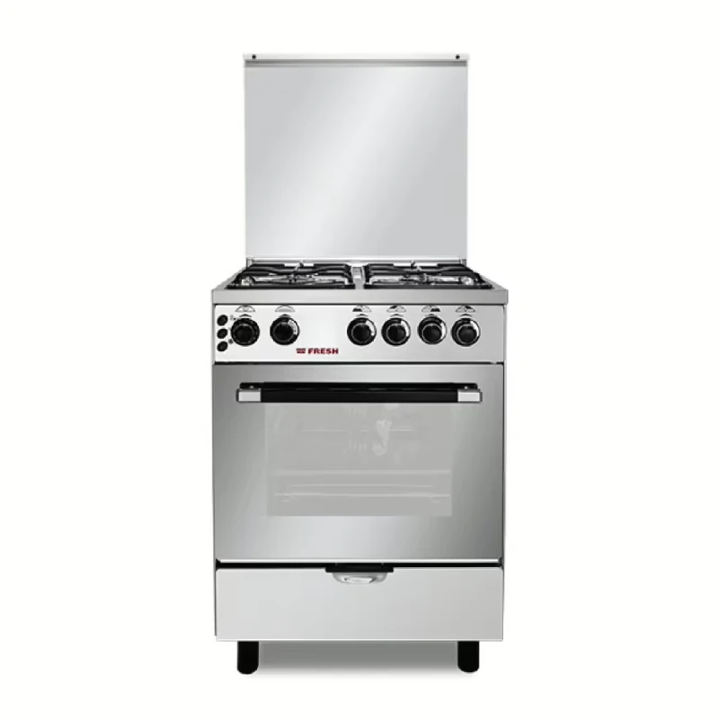 Fresh Milano Gas Cooker 4 Burners Stainless Steel 17268