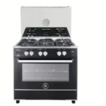 Unionaire Gas Cooker 5 Burners Black x Silver C69SS-GC-447-IDSF-FS-2W-AL