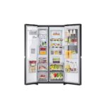 LG Refrigerator 635 Liters No Frost Insta View Side By Side Inverter Silver GC-X257CQHS