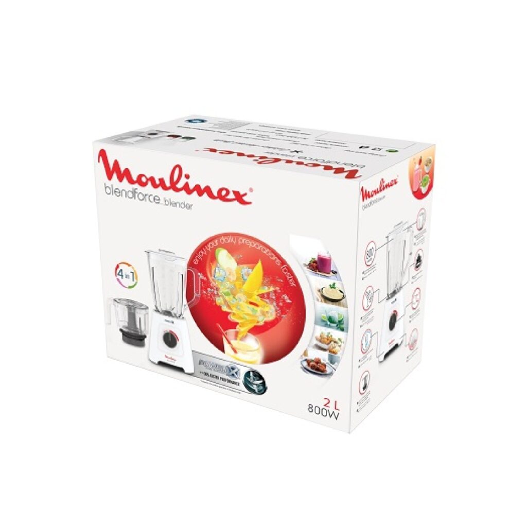 Moulinex Blend force Blender 2 Liters 800 Watt White LM42X2EG