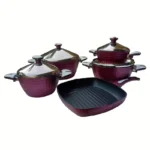 Tefal cookware set, 9 pcs, Bonera ribbed