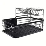 Dish Drying Rack Kitchen Organizer Holder Large Anti-Bacterial Dishware Holder (Style A), Hard Alloy Plastic, Multi Color