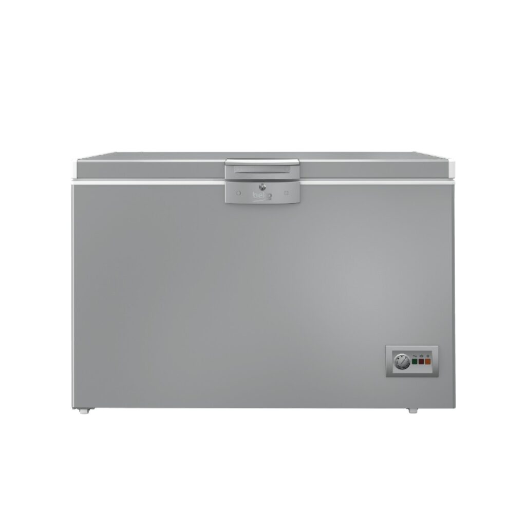 Beko Chest Freezer 362 Liters Defrost Silver HSA40500SEG