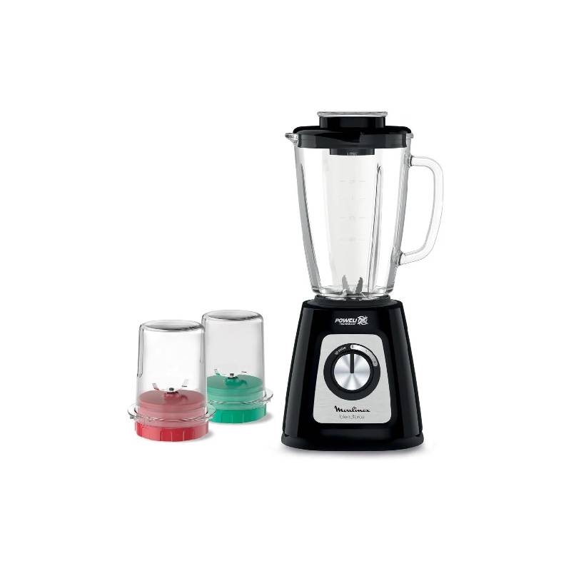 Moulinex Blender Countertop Blendforce 800 Watt 1.75 Liter Black LM4358EG