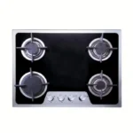 Unionaire Built In Gas Hob 4 Burners Auto Ignition and safety Black BH5060G-8-IS