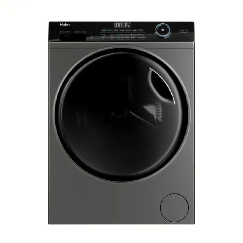 Haier Washing Machine 8 Kg Front Loading with direct motion inverter Super Drum 1400 RPM Silver HW80-B14959S6TU1