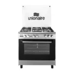 Unionaire Gusto Cooker 5 Burners Gas Silver With Fan C69SV-DC-443-ISOF-GU-AL