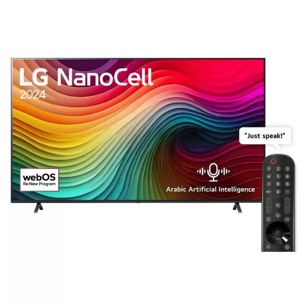 LG TV 75 Inches 4K UHD Smart NanoCell With Built-In Receiver 75NANO80T6A