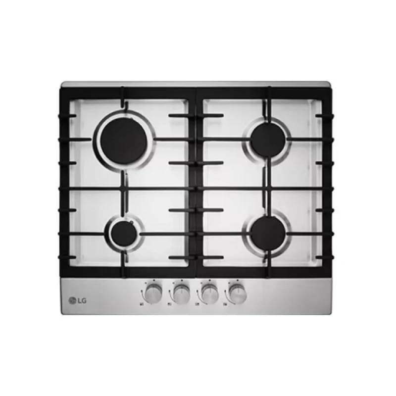 LG Built-in Hob 60 Cm Gas 4 Burners Cast Iron Stainless Steel HU641BBG