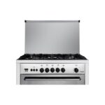 Fresh Cooker 5 Burners Gas Fan Professional Stainless Steel 0095