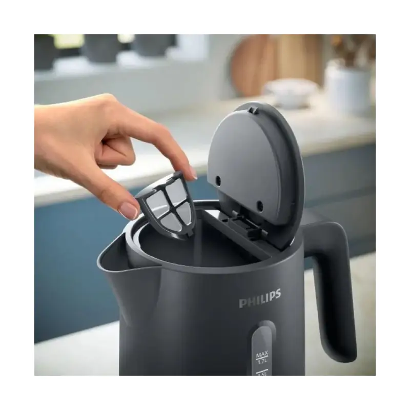 Philips Kettle 1.7 Liters 2200 Watt Electric Charcoal Grey HD9314/91