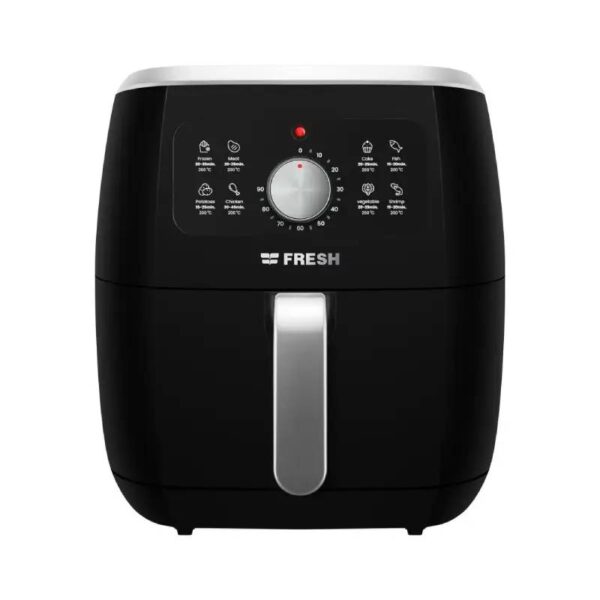 Fresh Air Fryer 1800 Watt 7 Liter X-Large Black × Silver FAF-M1800B
