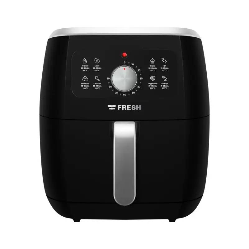 Fresh Air Fryer 7 Liter 1800 W X-Large Black × Silver FAF-M1800B