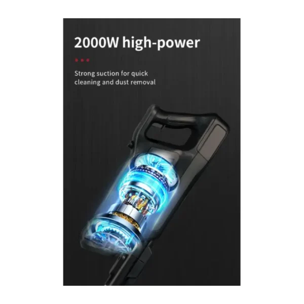 Sokany Hand Vacuum Cleaner 2000 Watts Rechargeable Black SK-3390