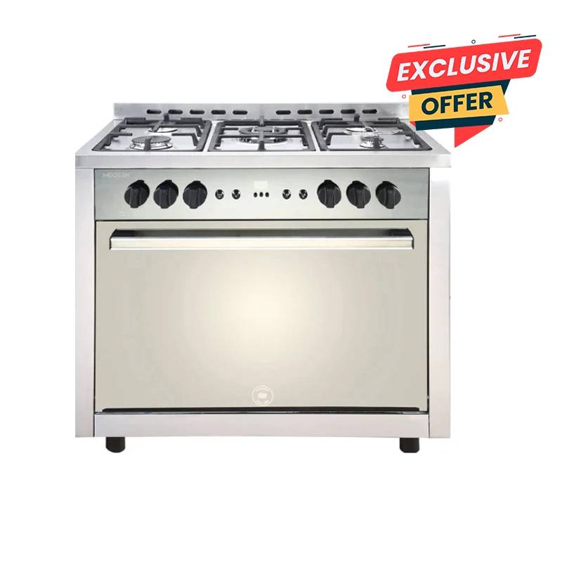 Unionaire Modern Gas Cooker 5 Burners C69SS-GC-319-IDSF-MD-2W-AL