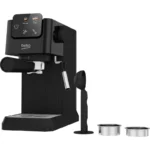 Beko Espresso Coffee Machine 1628 Watts Manual with 15 Bar Pressure System Black CEP5302B