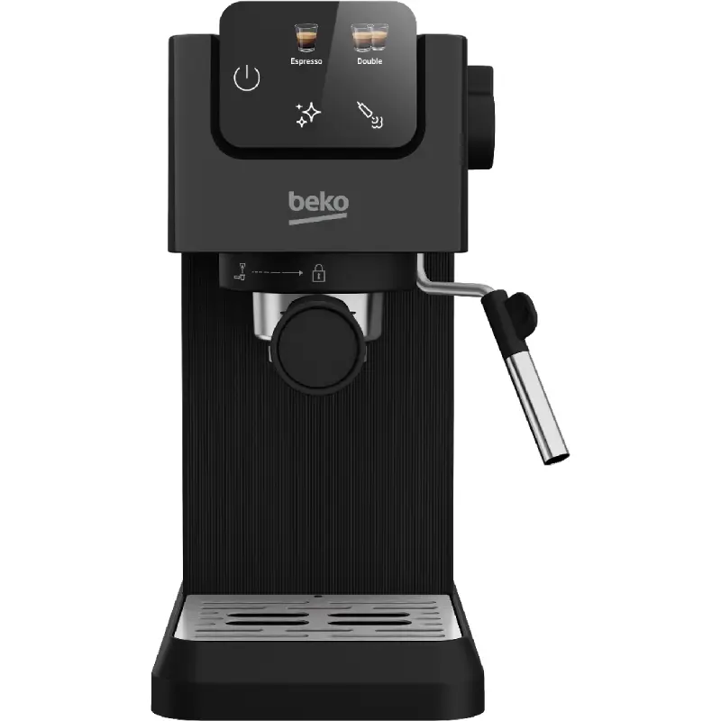 Beko Espresso Coffee Machine 1628 Watts Manual with 15 Bar Pressure System Black CEP5302B