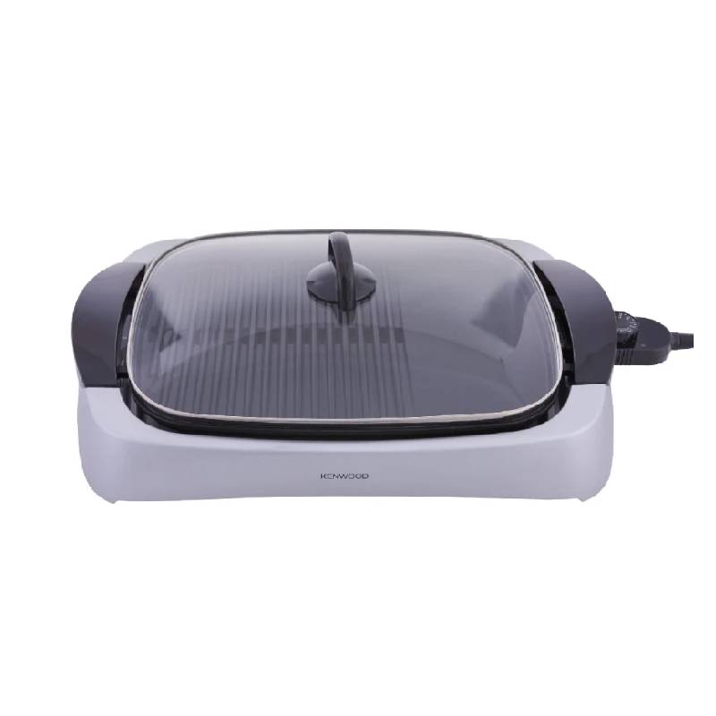 Kenwood Grill 2000W Pyrex Lid Silver × Black HG266