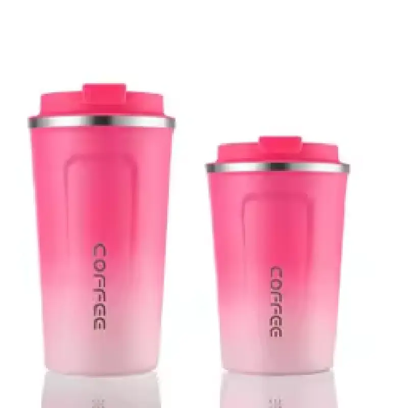 Coffee Thermal Mug 380 ml Gradient Fuchsia