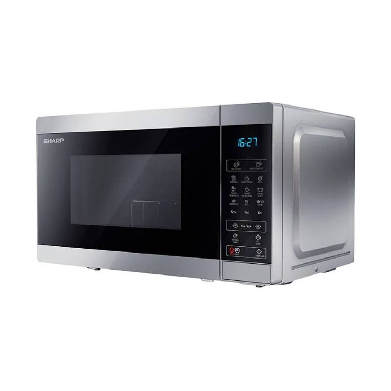 Sharp Microwave 25 Liters Grill 900 W 8 Menus Silver R-250MGR-SL2