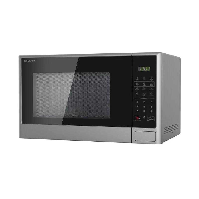 Sharp Microwave 28 Liters Solo 1100 W 9 Menus Silver R-280CR(S)