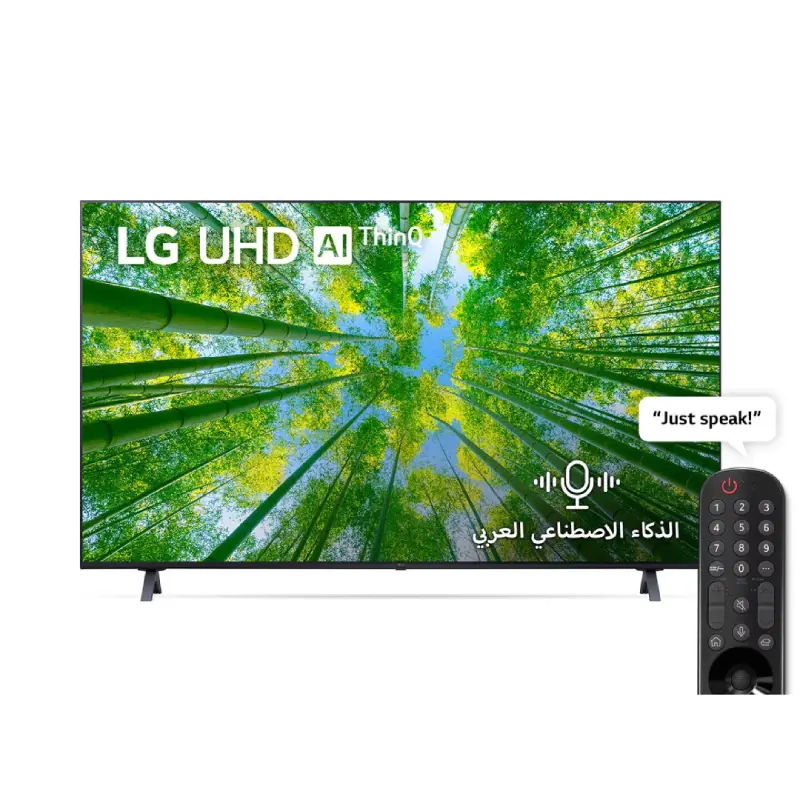 LG TV 60 Inches 4K UHD Smart LED Built In Receiver Black 60UQ79006LD