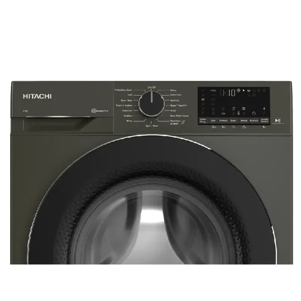 Hitachi Automatic Washing Machine 8 Kg Inverter Grey BD-80YFVEM - Image 2