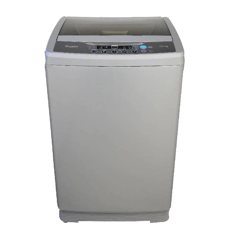 Whirlpool Top Load Automatic Washing Machine, 10 kg, Grey - WTLA1000SL