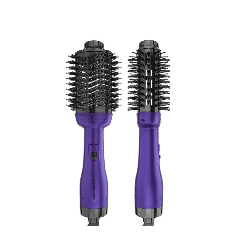 Rush Brush Hair Straightener Brush V2 Pro Volumizer Purple 9662